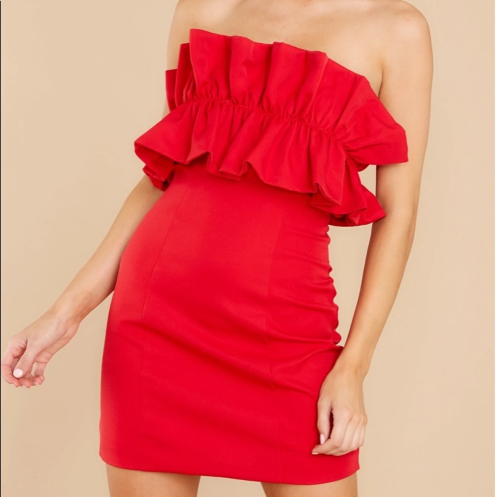 Do+Be, red dress, size medium